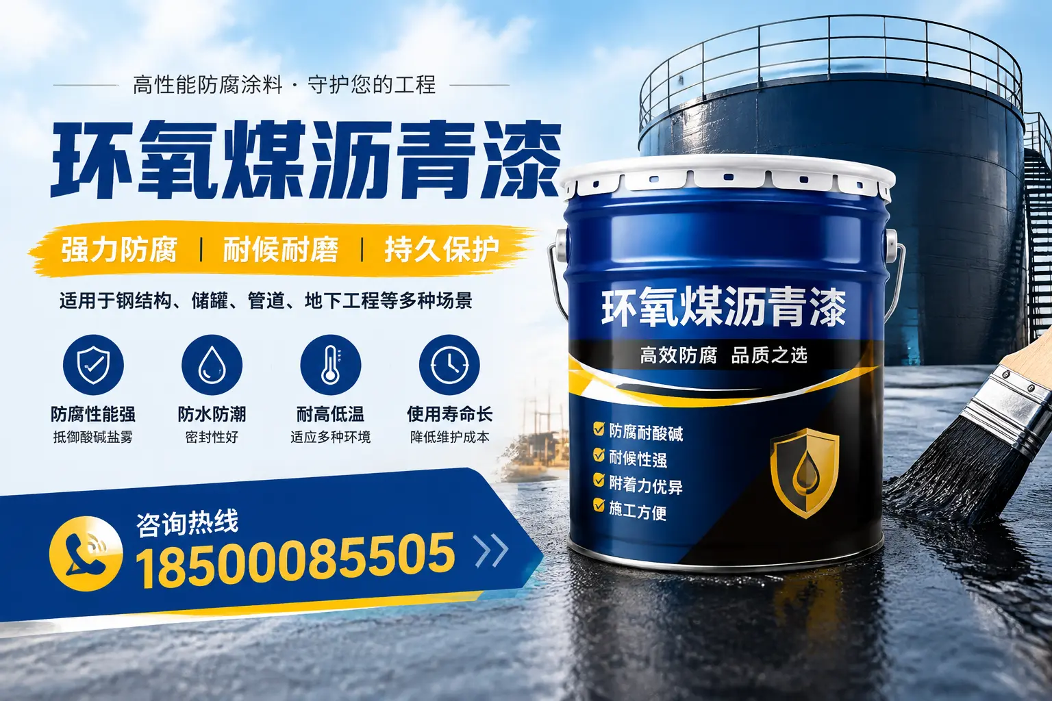 环氧煤沥青漆在工业中的应用，聊城企业的选择